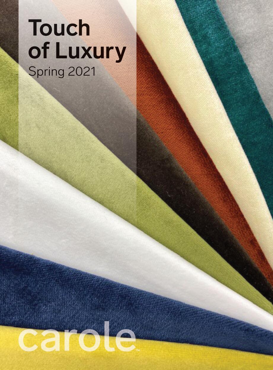 Fabric samples in various colors, 