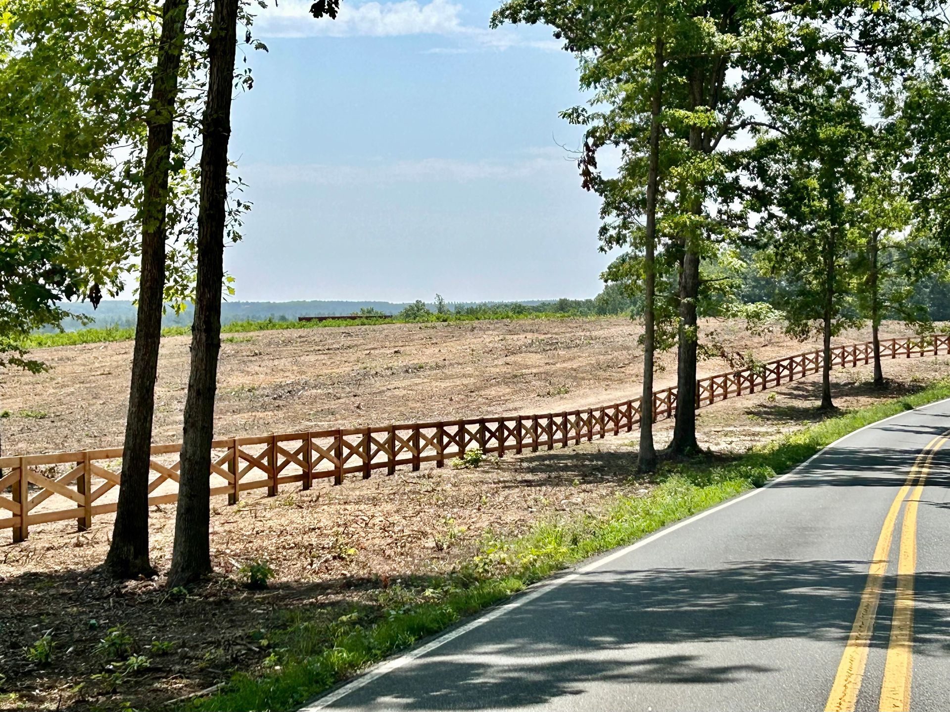 Fence Beside the Road — Scottsville, VA — PBR Grounds LLC