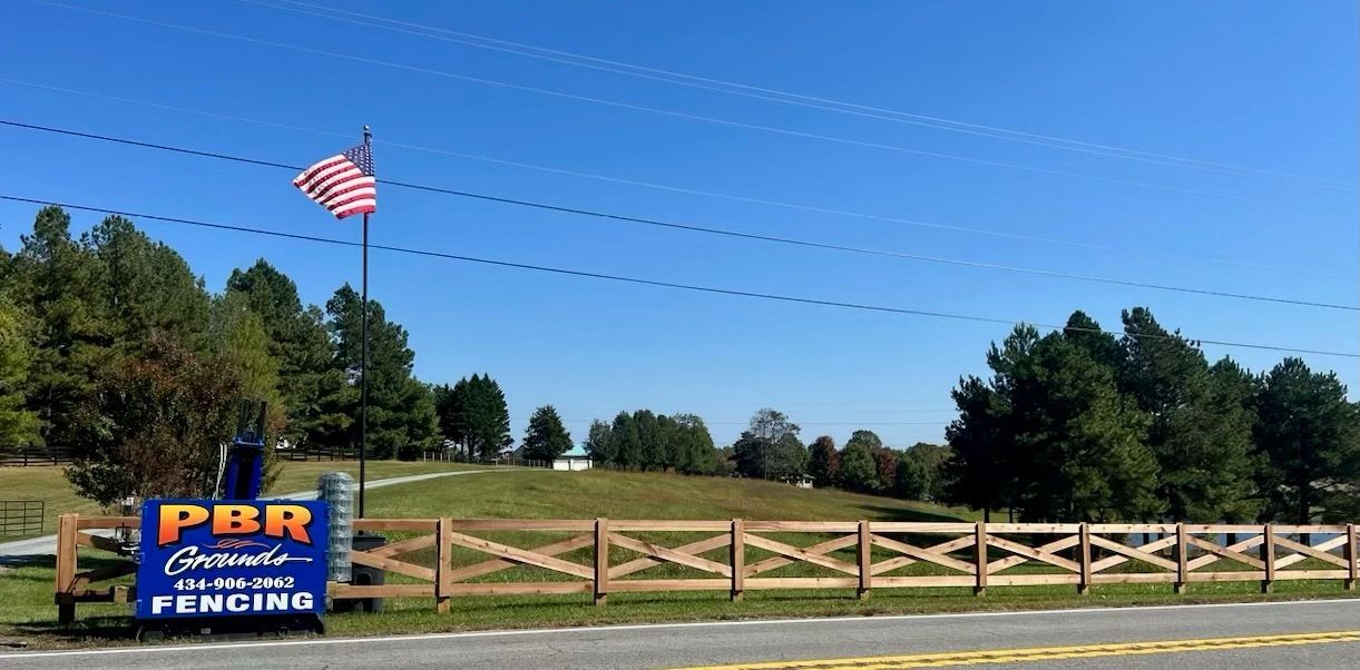 Farm Ground With American Flag — Scottsville, VA — PBR Grounds LLC