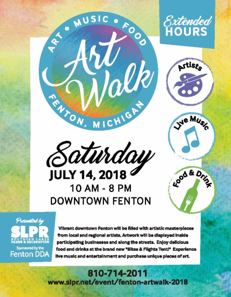 Fenton Art Walk Flyer