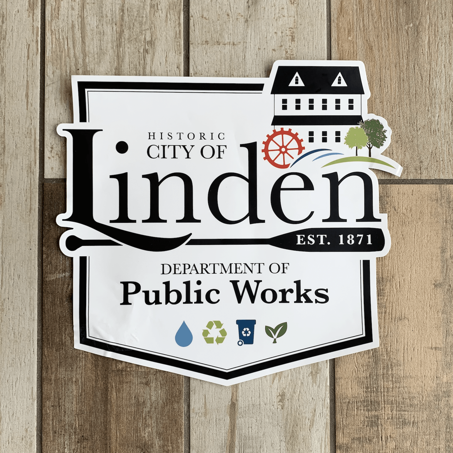 New Die Cut Truck Decals for City of Linden