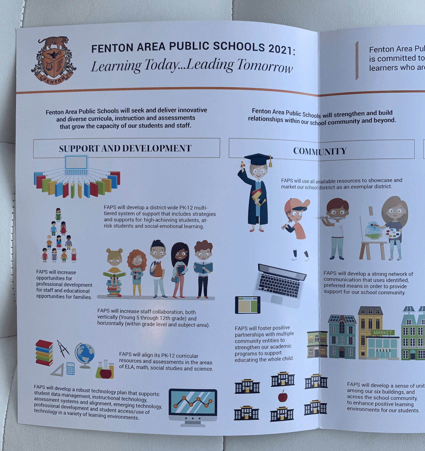 A pamphlet for fenton area public schools