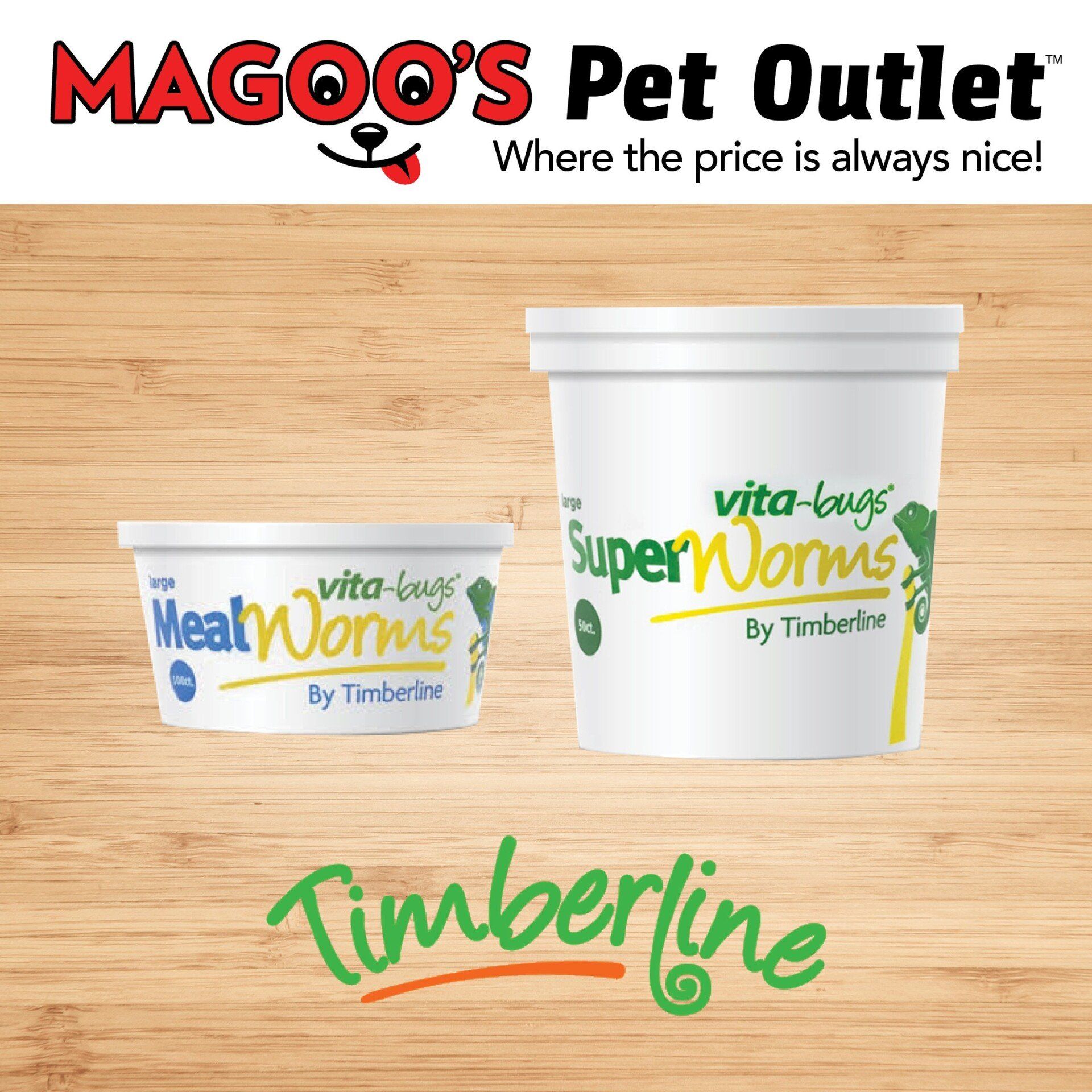 Two cups of worms are sitting on a wooden table.