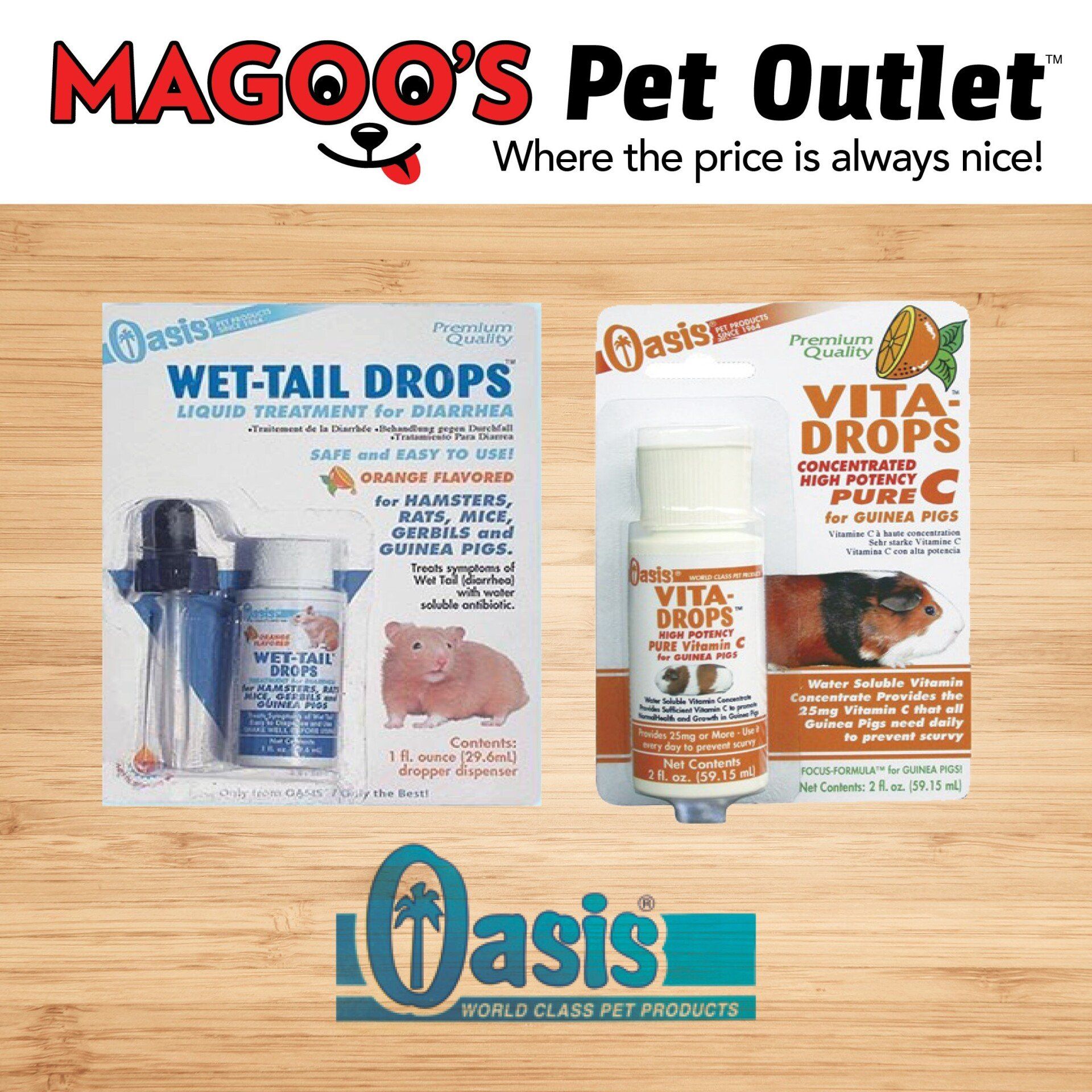 A picture of a pet outlet where the price is always nice