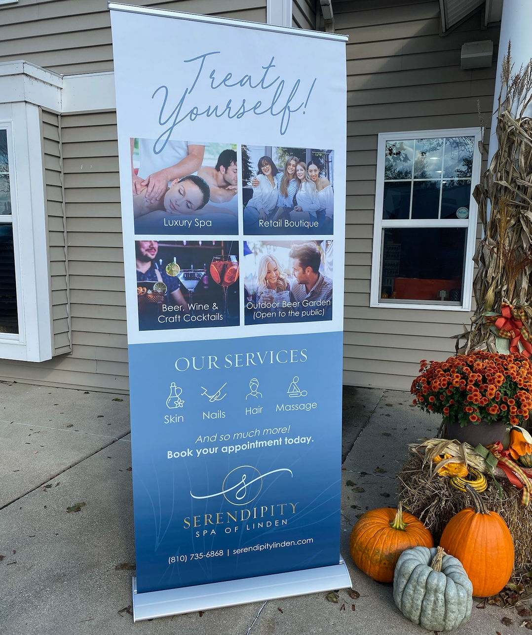 New Banner for Serendipity Spa of Linden