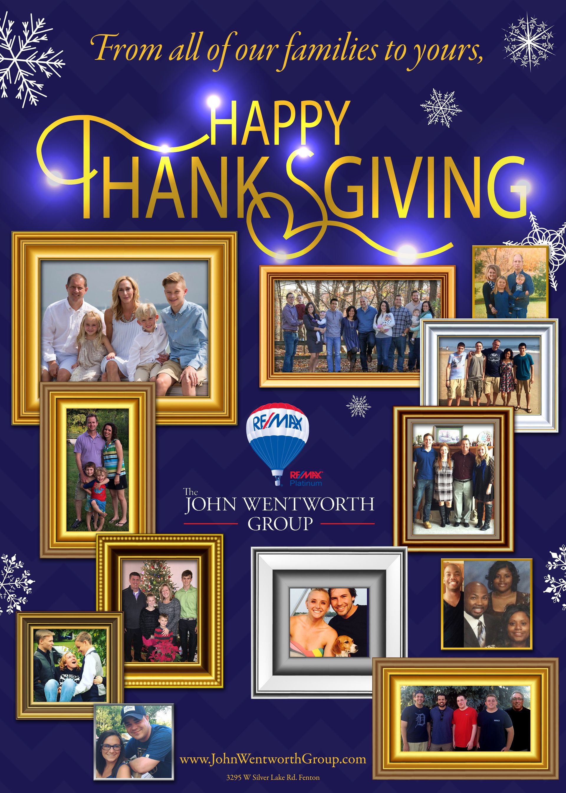 A poster that says happy thanksgiving on it