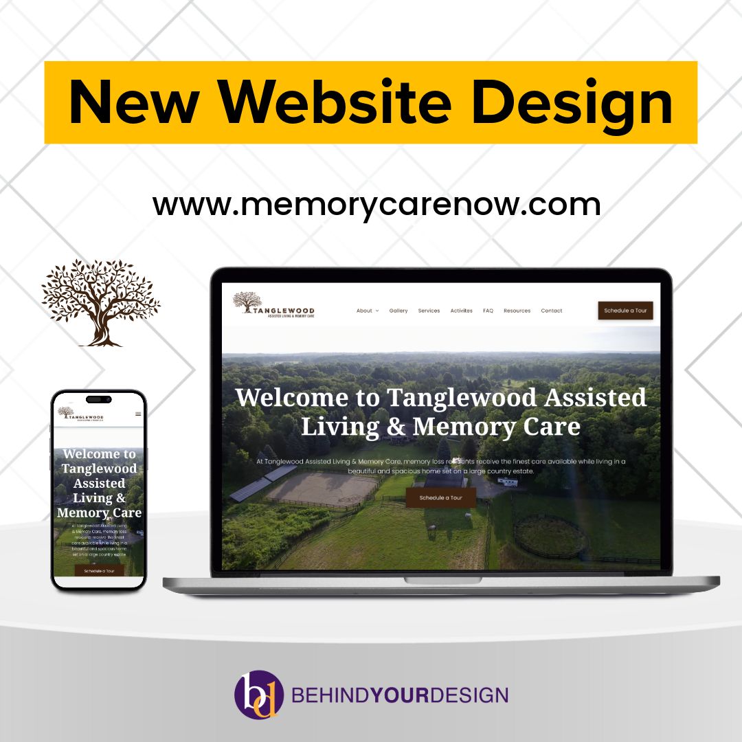 A new website design for Tanglewood Assisted Living Memory Care