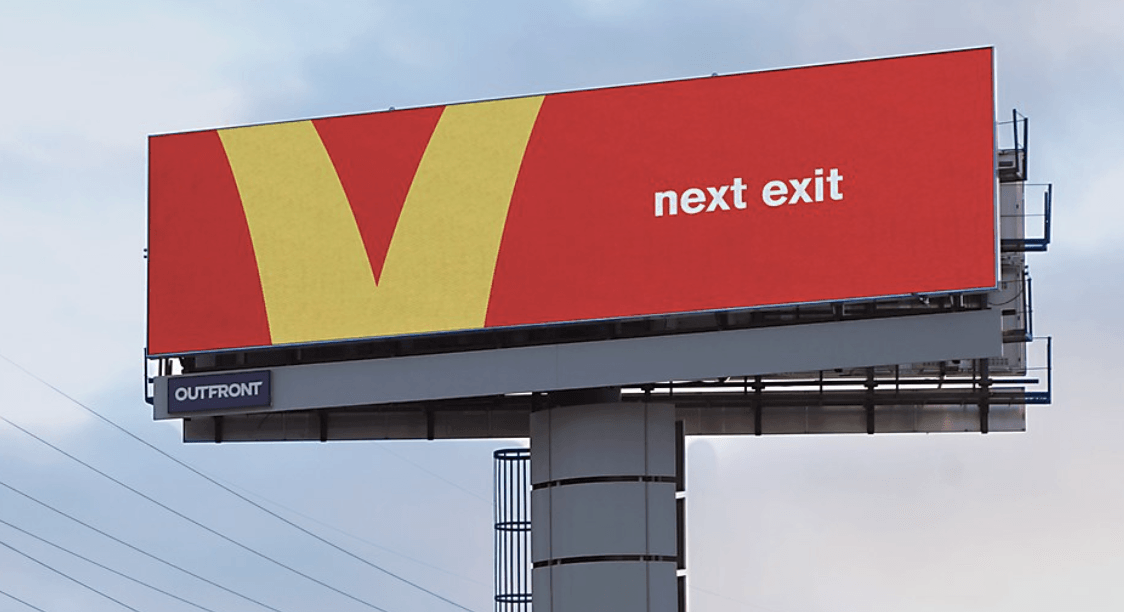 photo of a McDonalds billboard