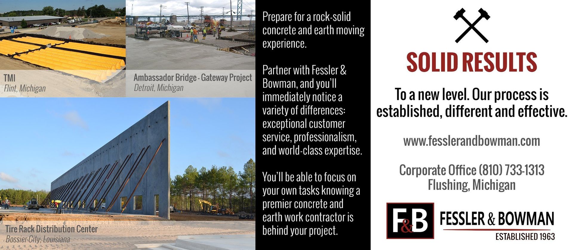 A collage of pictures with the words solid results on the bottom