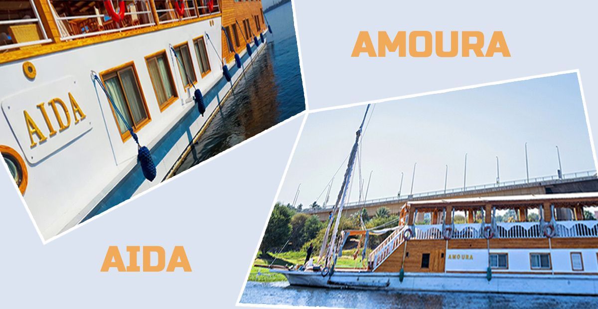 Dahabeya Amoura vs Dahabeya Aida Nilkreuzfahrt