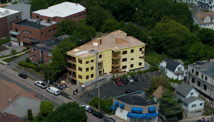 Langley Rd, Newton — 6-unit building totaling 22,226 sq. ft.
