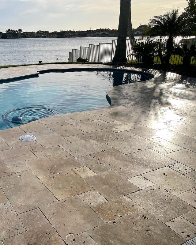 Professional pool deck resurfacing in Broward County Florida
