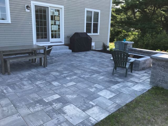 Completed paver driveway South Florida