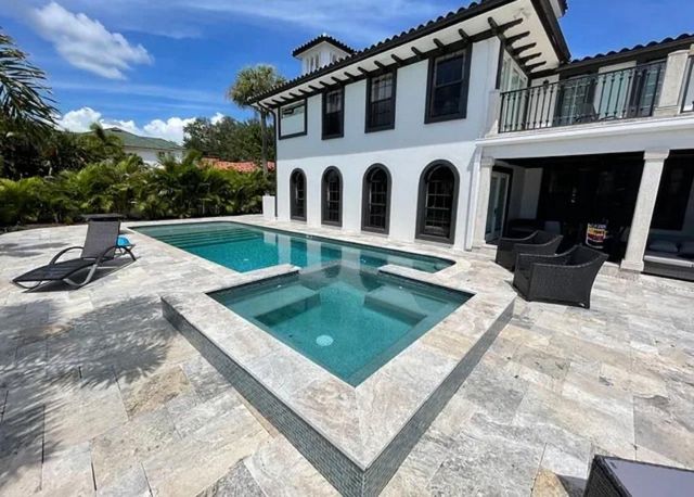 Pool deck pavers and coping workmanship