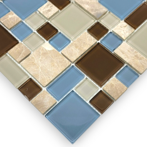 Puzzle Blend Series glass mosaic