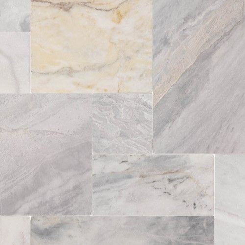 Turkish Carrara tumbled marble paver