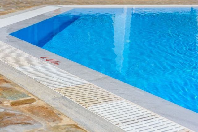 Refinished swimming pool interior