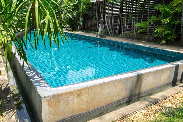 Pool interior resurfacing Diamond Brite style finish