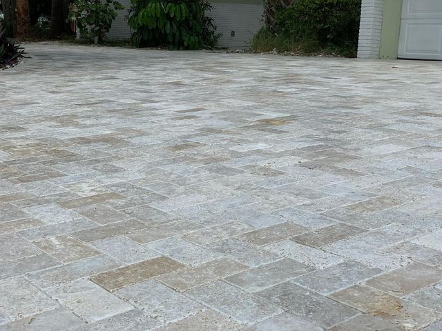 Driveway paver installation