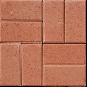 Orange brick paver color swatch