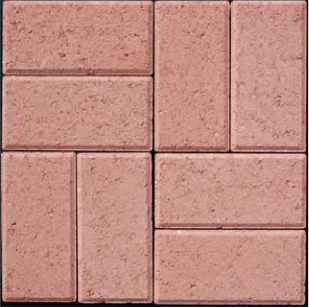Pink brick paver blend swatch