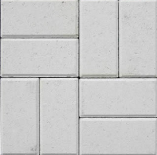 White brick paver color swatch