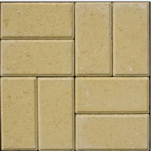 Yellow brick paver color swatch