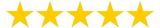A row of yellow stars on a white background.