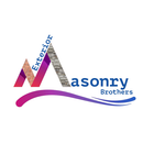 Logo for Exterior Masonry Brothers LLC with text and brick graphic.