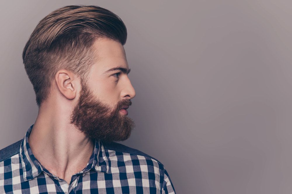 Man With a Full Beard and Undercut Haircut — Bermann Barbershop in Casey, ACT