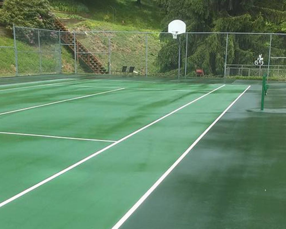Clean Tennis and Basketball Court – Waynesville, NC – All American Pressure Washing
