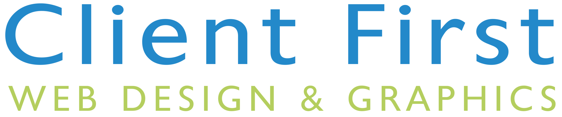 Client First Web Design and Graphics Logo