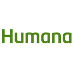 The humana logo is green and white on a white background.