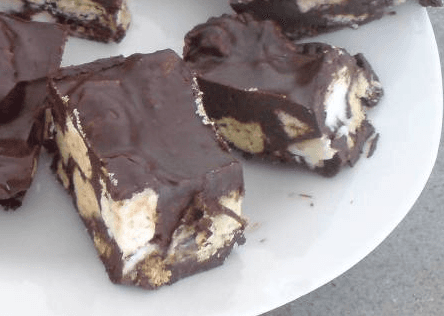 Vegan homemade rocky road