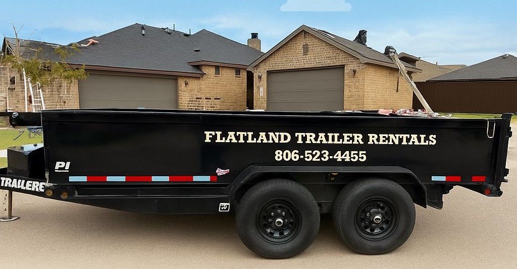 Black trailer with 