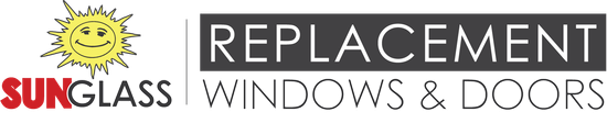 a logo for sunglass replacement windows and doors