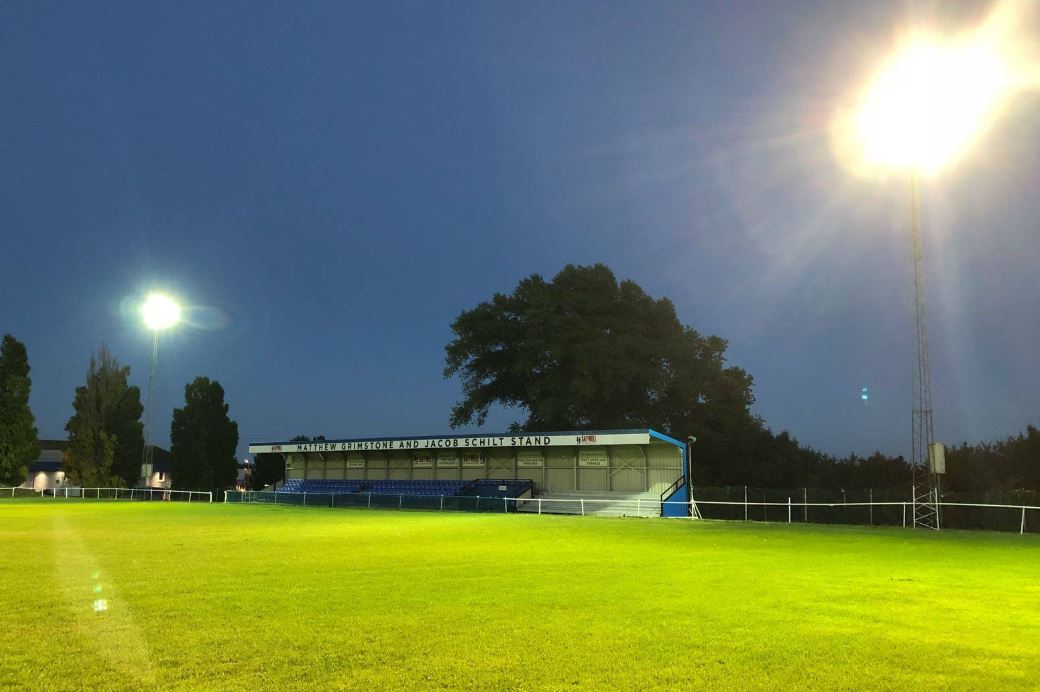 New Floodlights Installed at Worthing United FC