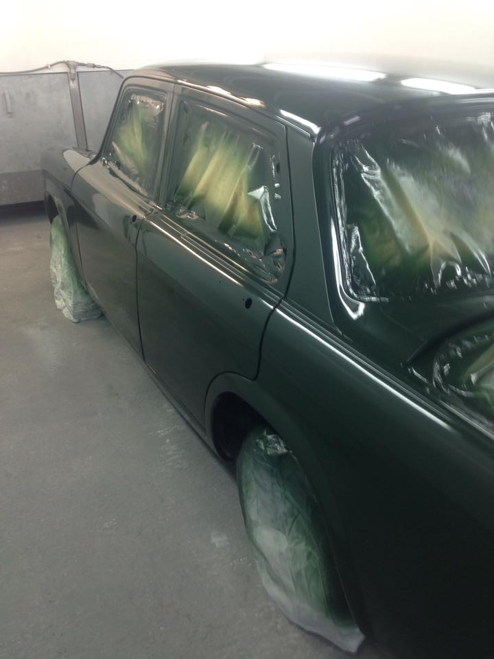 car with body damage repaired