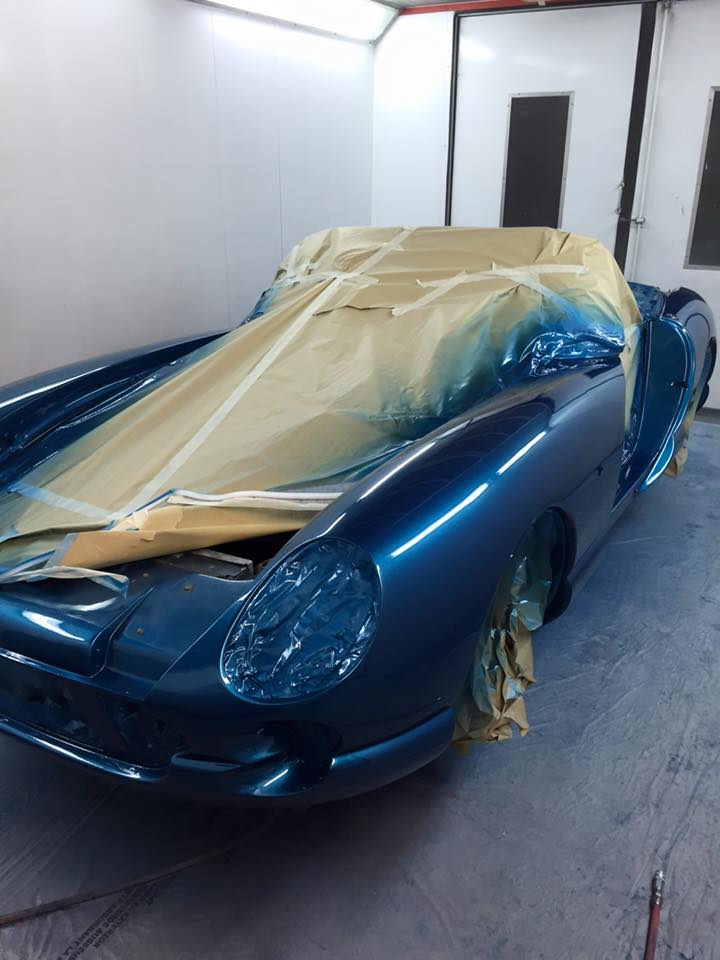 car with body damage repaired