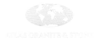Atlas Granite & Stone logo with a globe and text.