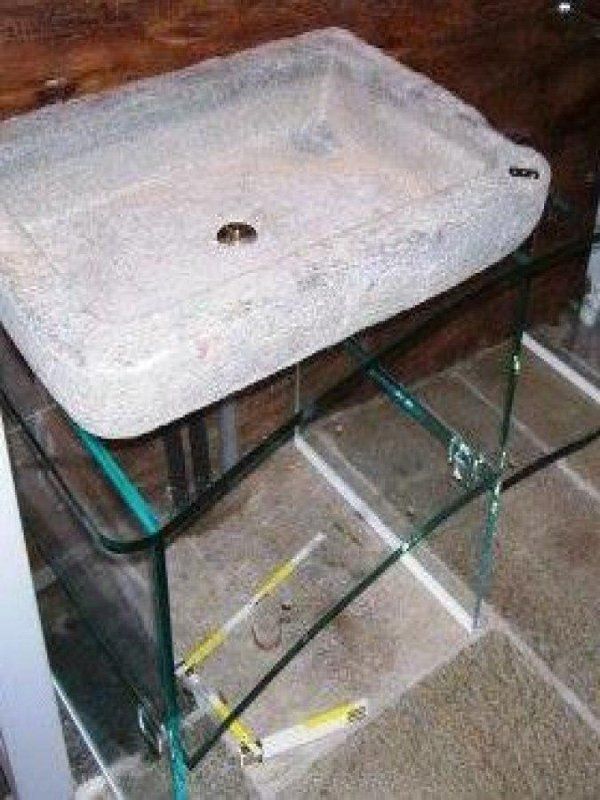 mobile bagno in vetro