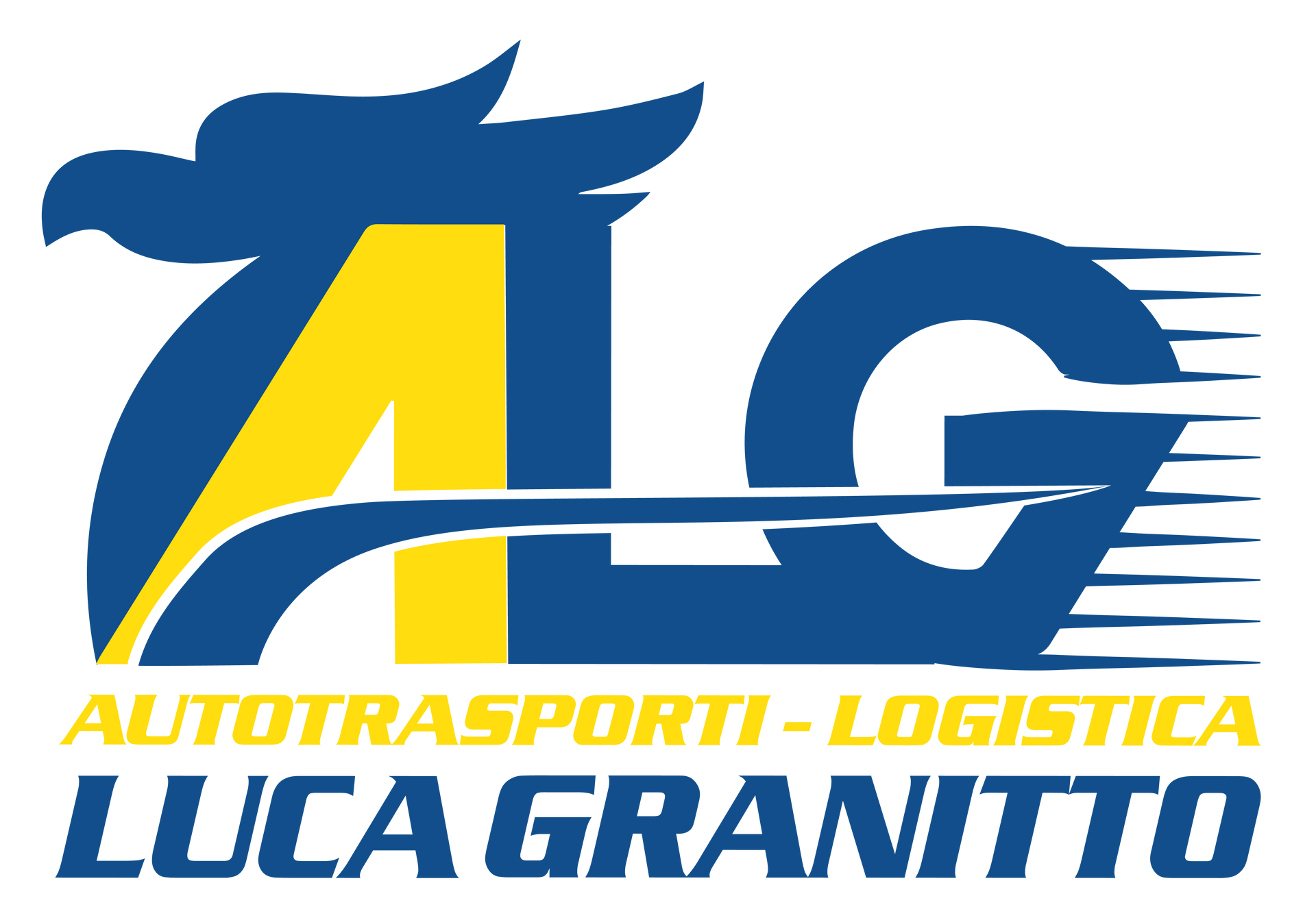 Logo blu e giallo: lettere 