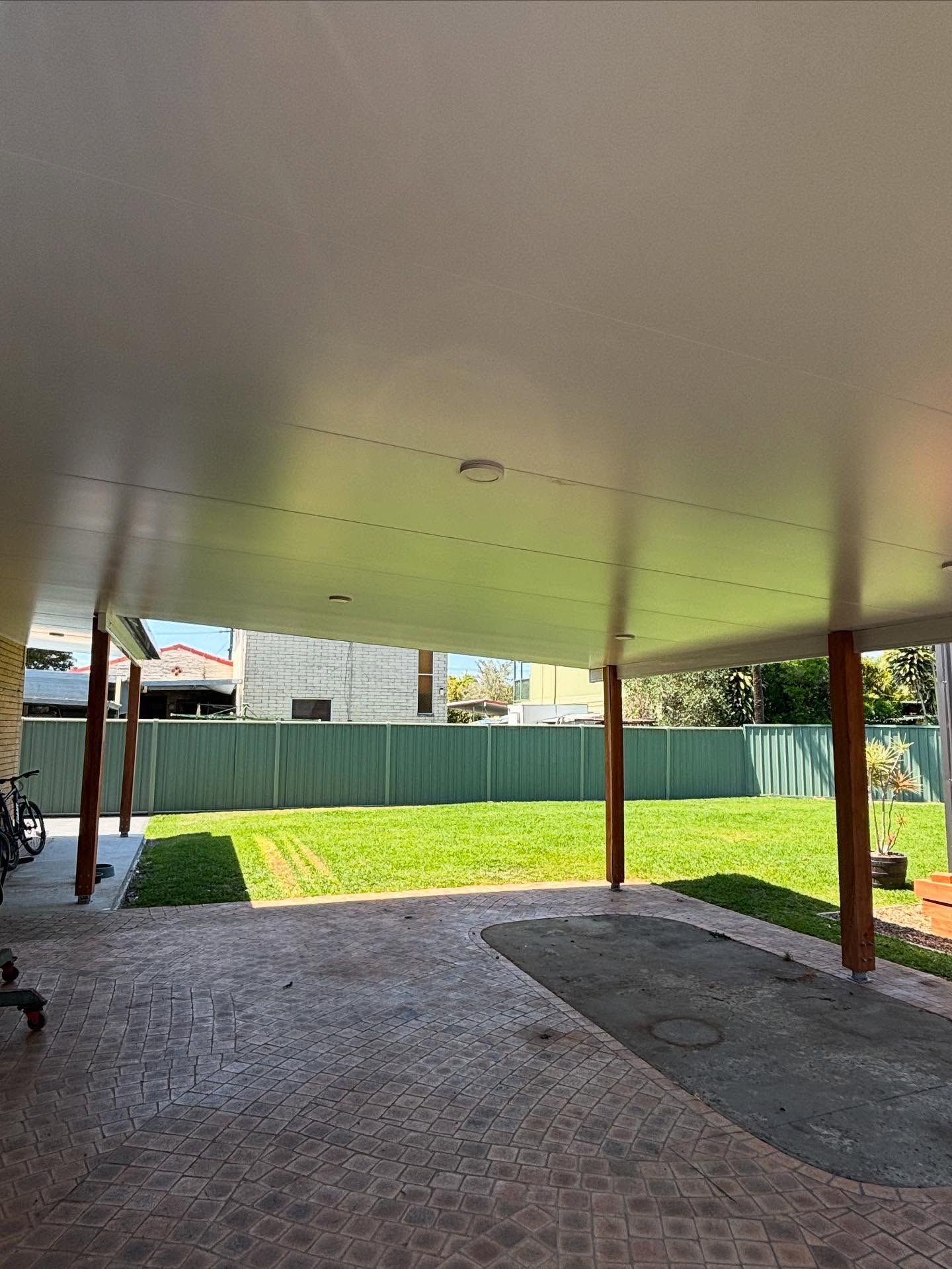 Backyard With a Covered Patio — Brayden Stewart Building In Tuncurry, NSW