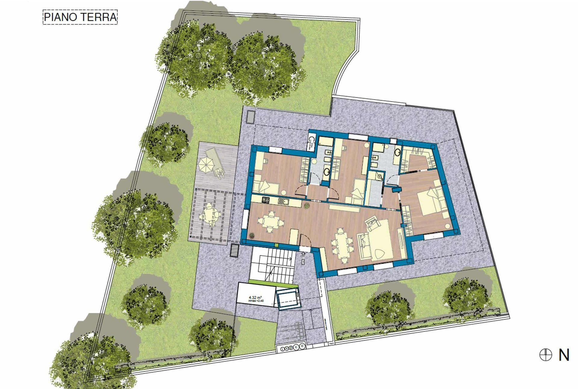 Planimetria delle abitazioni in Via Lelli a Bologna di CS COSTRUZIONI