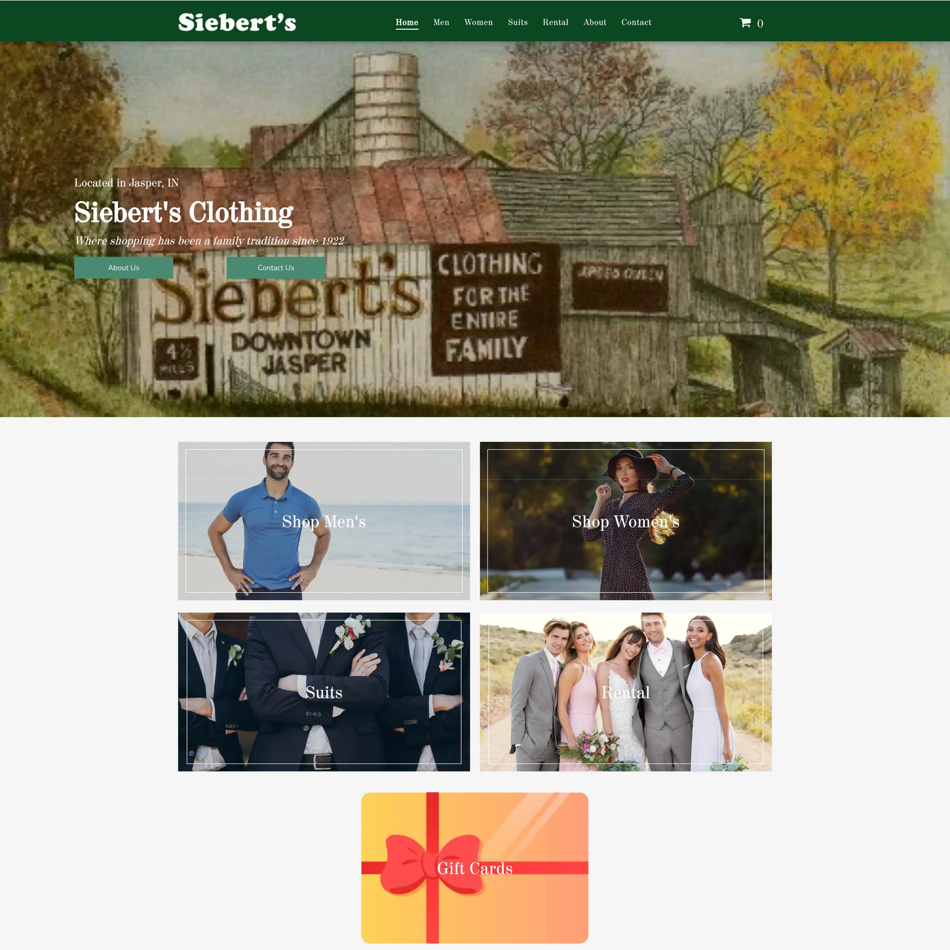 A website called food made with love in the heart of downtown red bud