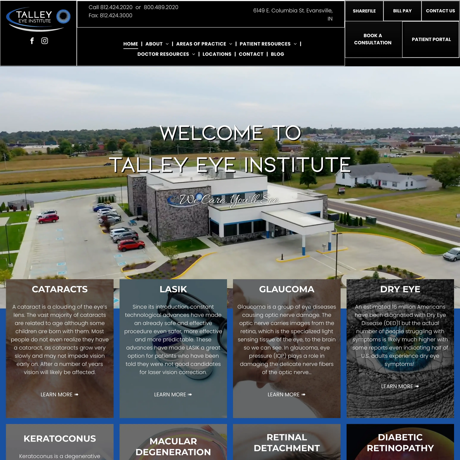 The website for porter 's fried chicken shows a picture of fried chicken and french fries.