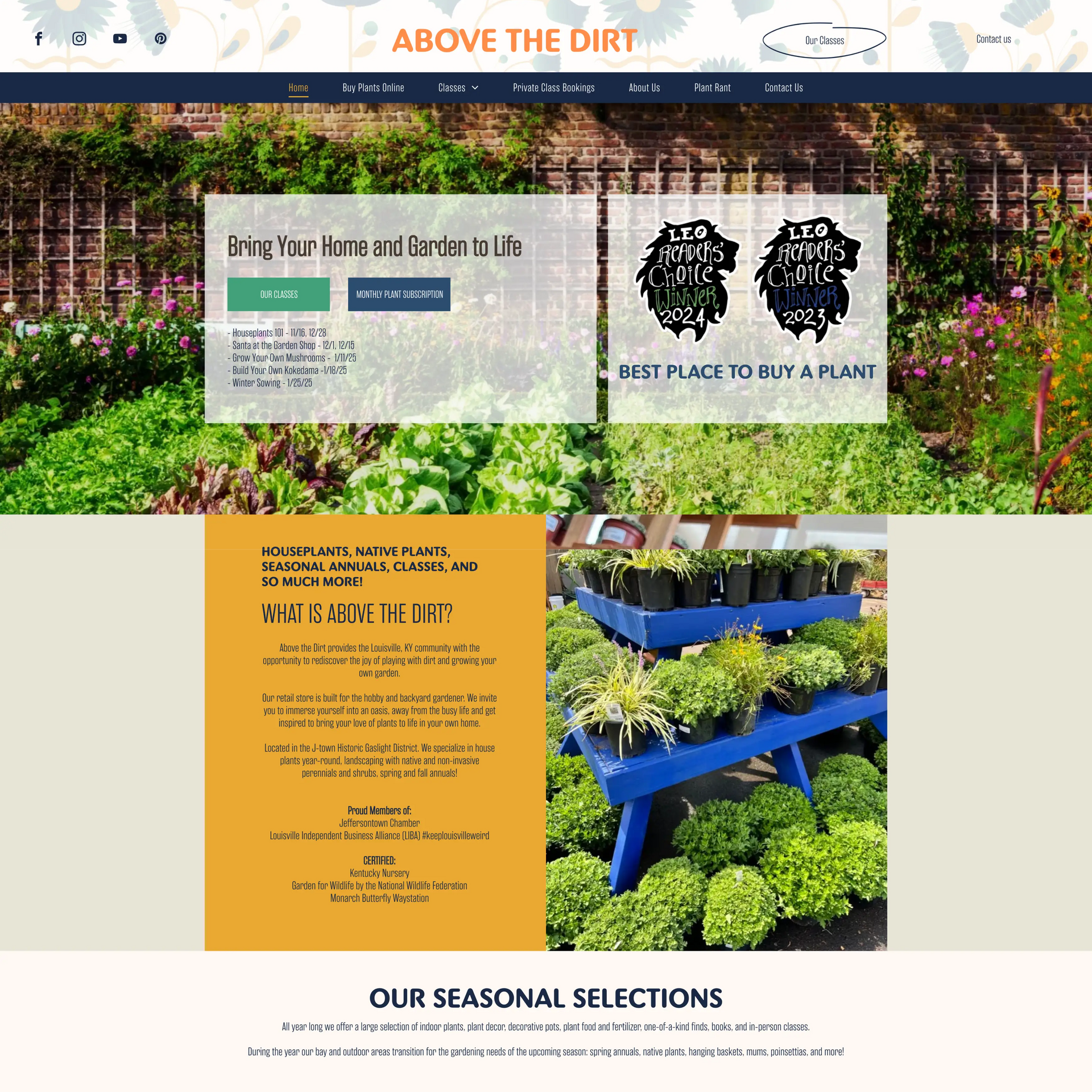 A screenshot of the website for the global quesadilla company.