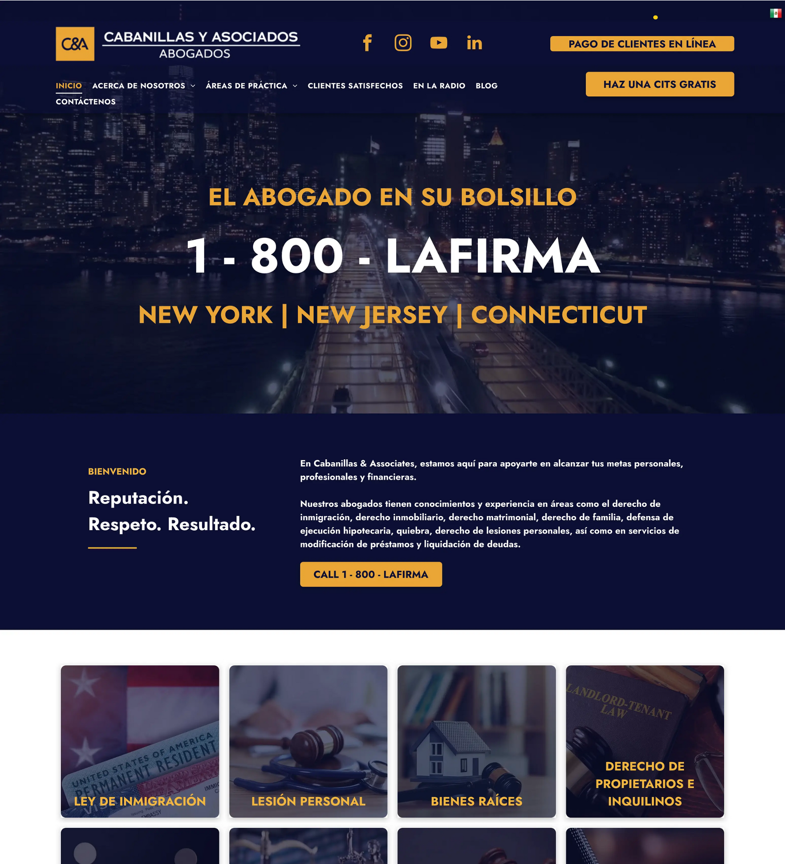 A screenshot of the website for don carlos mexican cuisine