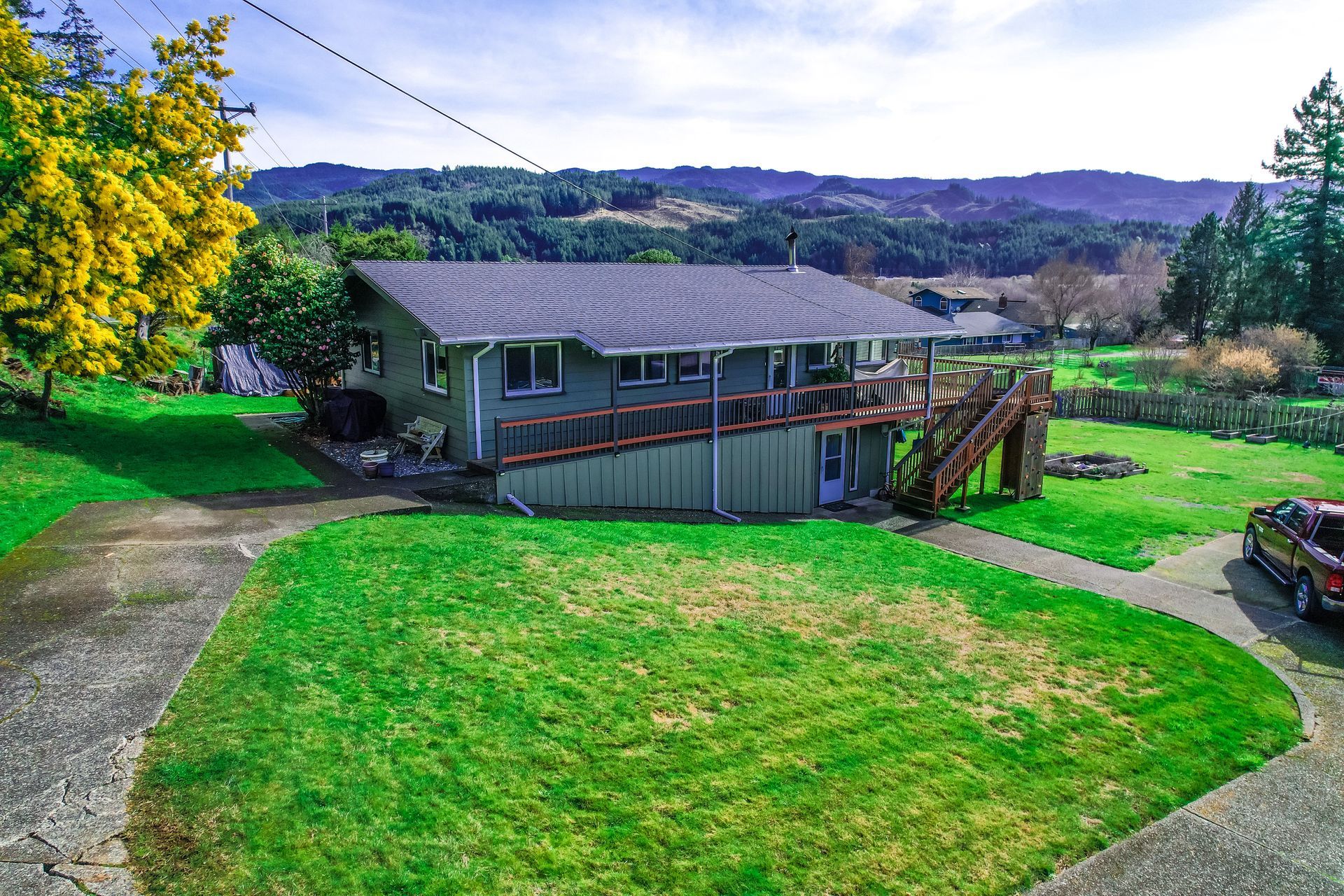 House With Beautiful Landscape — Gold Beach, OR — JRW Drone Services LLC