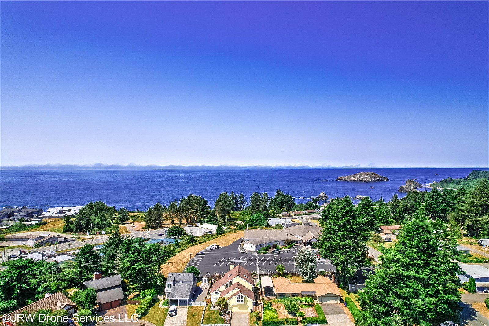 Houses Near Sea — Gold Beach, OR — JRW Drone Services LLC